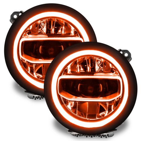 Oracle Jeep Wrangler JL/Gladiator JT RGB+W Headlight DRL Upgrade Kit - ColorSHIFT thumbnail 6