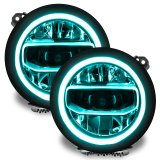 Oracle Jeep Wrangler JL/Gladiator JT RGB+W Headlight DRL Upgrade Kit - ColorSHIFT 2 thumbnail 8