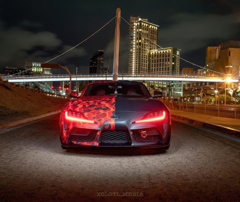 Oracle 20-21 Toyota Supra GR RGB+A Headlight DRL Kit - ColorSHIFT w/ Simple Controller thumbnail 4