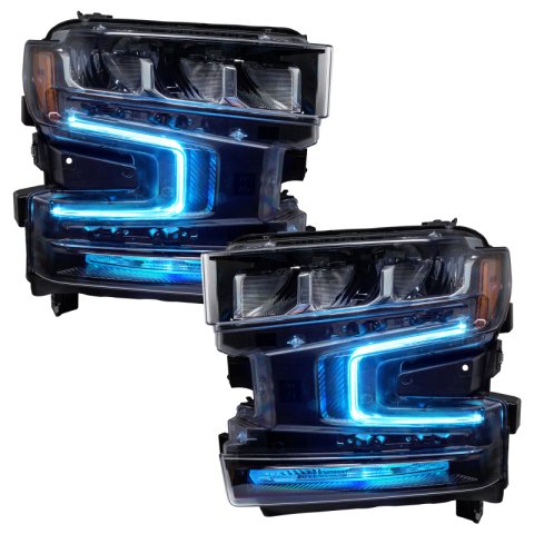 Oracle 19-21 Chevy Silverado 1500 RGB+W Headlight DRL Kit - w/ Simple Controller thumbnail 7