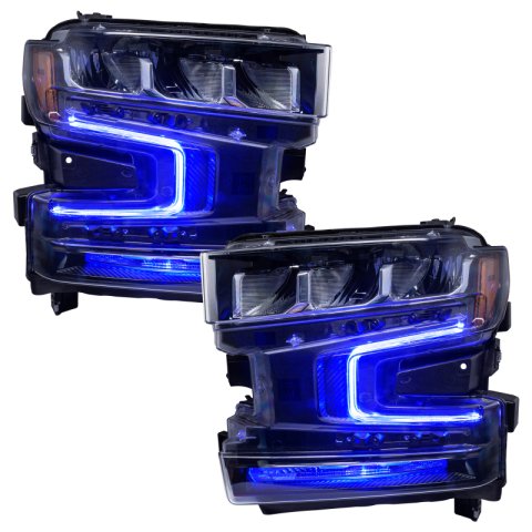 Oracle 19-21 Chevy Silverado 1500 RGB+W Headlight DRL Kit - w/ Simple Controller thumbnail 9
