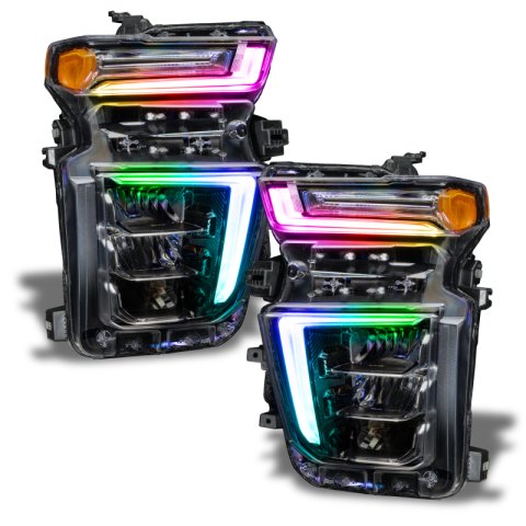 Oracle 2021 Chevy Silverado HD 2500/3500 RGB+W Headlight DRL Upgrade Kit ColorSHIFT 2 thumbnail 7