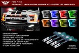 Oracle 15-17 Ford F-150 Headlight DRL Upgrade Kit - ColorSHIFT w/o Controller thumbnail 2