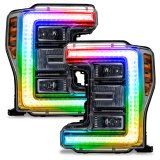 Oracle 17-19 Ford F-250/F-350 Superduty Headlight DRL Kit - ColorSHIFT w/o Controller thumbnail 2