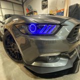 Oracle 15-17 Ford Mustang V6/GT/Shelby DRL w/ Halo Kit - ColorSHIFT w/ 2.0 Controller thumbnail 8