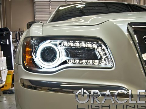 Oracle 11-19 Chrysler 300C DRL Upgrade w/ Halo Kit - ColorSHIFT w/ Simple Controller thumbnail 7