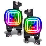 Oracle Ford Superduty 08-10 LED Fog Light Halo Kit - ColorSHIFT w/o Controller thumbnail 2