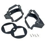 Oracle Jeep JK Fog Light to Cube Light Conversion Mount Brackets (Pair) w/ Bezel thumbnail 1