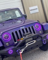 Oracle 7in High Powered LED Headlights - Black Bezel - ColorSHIFT - BC1 thumbnail 4