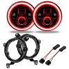 Oracle Jeep Wrangler JL/Gladiator JT 7in. High Powered LED Headlights (Pair) - Red thumbnail 9