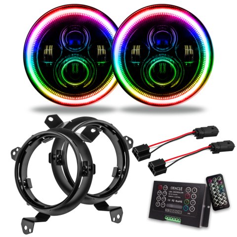 Oracle Jeep Wrangler JL/Gladiator JT 7in. High Powered LED Headlights (Pair) - 2 thumbnail 1