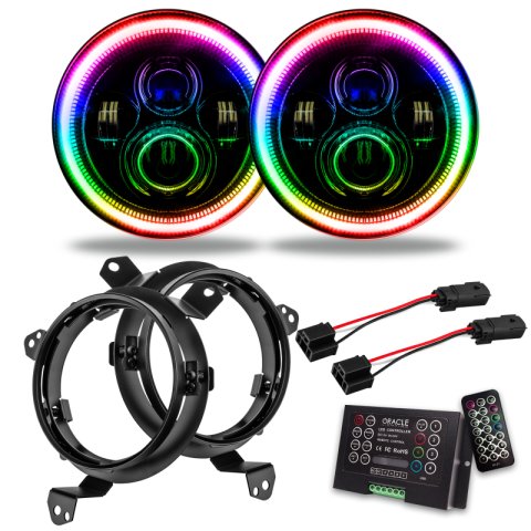 Oracle Jeep Wrangler JL/Gladiator JT 7in. High Powered LED Headlights (Pair) - 2 thumbnail 3