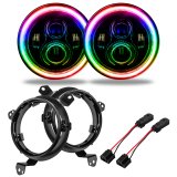 Oracle Jeep Wrangler JL/JT 7in. High Powered LED Headlights (Pair) - w/o Controller thumbnail 4