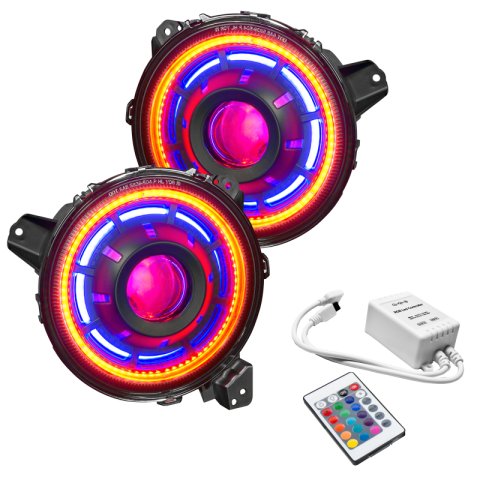 Oracle Oculus Bi-LED Projector Headlights for Jeep JL/Gladiator JT - w/ Simple Controller thumbnail 3