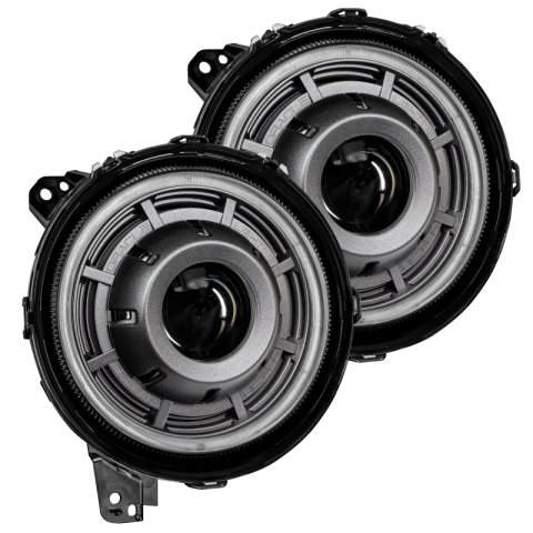 Oracle Jeep Wrangler JL Oculus Bi-LED Projector Headlights- Graphite Metallic - 5500K thumbnail 1