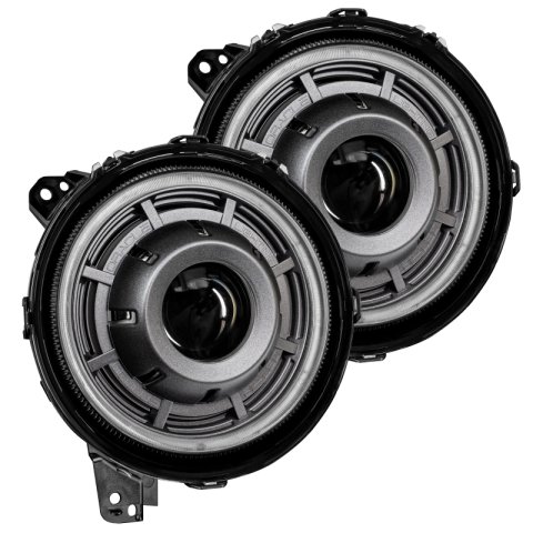 Oracle Jeep Wrangler JL Oculus Bi-LED Projector Headlights- Graphite Metallic - 5500K thumbnail 2