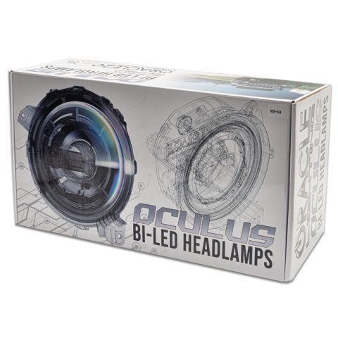 Oracle Jeep Wrangler JL Oculus Bi-LED Projector Headlights- Graphite Metallic - 5500K thumbnail 6