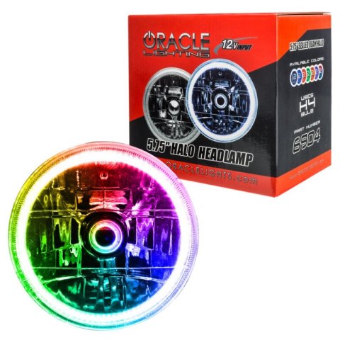 Oracle Pre-Installed Lights 5.75 IN. Sealed Beam - ColorSHIFT Halo thumbnail 1