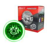 Oracle Pre-Installed Lights 7 IN. Sealed Beam - Green Halo thumbnail 2
