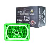 Oracle Pre-Installed Lights 7x6 IN. Sealed Beam - Green Halo thumbnail 1