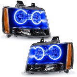 Oracle 07-13 Chevrolet Avalanche Pre-Assembled SMD Headlights - Blue thumbnail 2