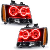 Oracle 07-13 Chevrolet Avalanche Pre-Assembled SMD Headlights - Red thumbnail 1