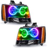Oracle 07-13 Chevy Avalanche Pre-Assembled SMD Headlights - ColorSHIFT w/ 2.0 Controller thumbnail 2