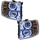 Oracle 07-13 Chevrolet Silverado SMD HL - Round Style - White thumbnail 1