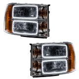 Oracle 07-13 GMC Sierra SMD HL - Square Ring Design - White thumbnail 2