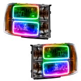 Oracle 07-13 GMC Sierra SMD HL - Square Ring Design - ColorSHIFT w/ 2.0 Controller thumbnail 3