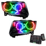 Oracle 11-13 Jeep Grand Cherokee SMD HL (Non-HID) - Chrome - ColorSHIFT w/ 2.0 Controller thumbnail 2