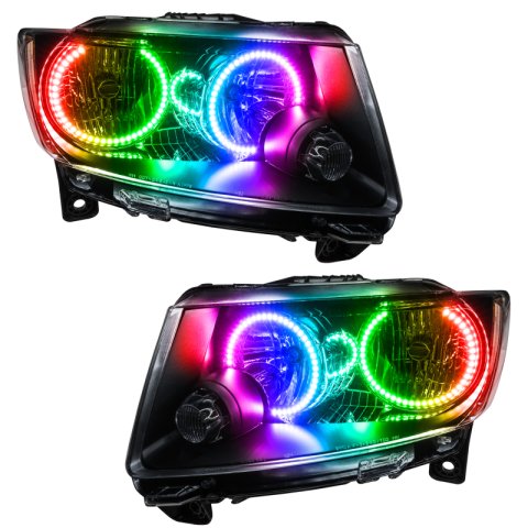 Oracle 11-13 Jeep Grand Cherokee SMD HL (Non-HID)-Chrome - ColorSHIFT w/ BC1 Controller thumbnail 6
