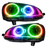 Oracle 06-10 Volkswagen Jetta SMD HL - Chrome - ColorSHIFT w/ Simple Controller thumbnail 1