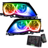 Oracle 02-05 BMW 3 Series SMD HL - Black - ColorSHIFT w/ 2.0 Controller thumbnail 2