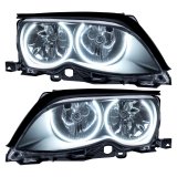 Oracle 02-05 BMW 3 Series SMD HL - Black - ColorSHIFT w/ Simple Controller thumbnail 6