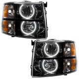 Oracle 07-13 Chevrolet Silverado SMD HL - Black - Round Style - White thumbnail 1