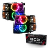 Oracle 07-13 Chevy Silverado SMD HL - Blk - Round Style - ColorSHIFT w/ BC1 Controller thumbnail 1
