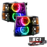 Oracle 07-13 Chevy Silverado SMD HL - Blk - Round Style - ColorSHIFT w/ BC1 Controller thumbnail 3
