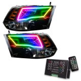 Oracle 09-17 RAM 1500 TRX Quad Pre-Assembled Headlights Blk Housing - w/ 2.0 Controller thumbnail 3