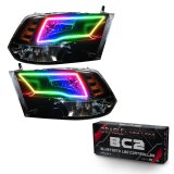 Oracle 09-17 RAM 1500 TRX Quad Pre-Assembled Headlights Blk Housing - w/ BC1 Controller thumbnail 1