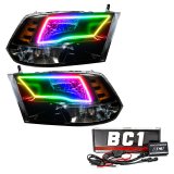 Oracle 09-17 RAM 1500 TRX Quad Pre-Assembled Headlights Blk Housing - w/ BC1 Controller thumbnail 3