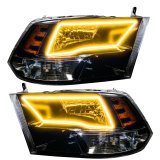 Oracle 09-17 RAM 1500 TRX Quad Pre-Assembled Headlights Blk Housing - w/ BC1 Controller thumbnail 6