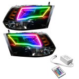 Oracle 09-17 RAM 1500 Quad Pre-Assembled Headlights Blk Housing - w/ Simple Controller thumbnail 1