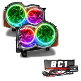 Oracle 08-10 Jeep Grand Cherokee SMD HL - HID - ColorSHIFT w/ BC1 Controller thumbnail 2