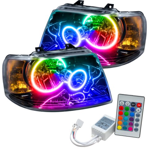 Oracle 03-06 Ford Expedition SMD HL - Black - ColorSHIFT w/ Simple Controller thumbnail 1