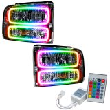 Oracle 05-07 Ford F-250/350 SMD HL - Chrome - ColorSHIFT w/ Simple Controller thumbnail 2