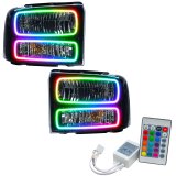 Oracle 05-07 Ford F-250/350 SMD HL - Black - ColorSHIFT w/ Simple Controller thumbnail 1