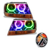 Oracle 99-04 Jeep Grand Cherokee SMD HL - Black - ColorSHIFT thumbnail 1