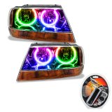 Oracle 99-04 Jeep Grand Cherokee SMD HL - Black - ColorSHIFT thumbnail 2