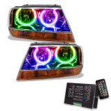 Oracle 99-04 Jeep Grand Cherokee SMD HL - Black - ColorSHIFT w/ 2.0 Controller thumbnail 2